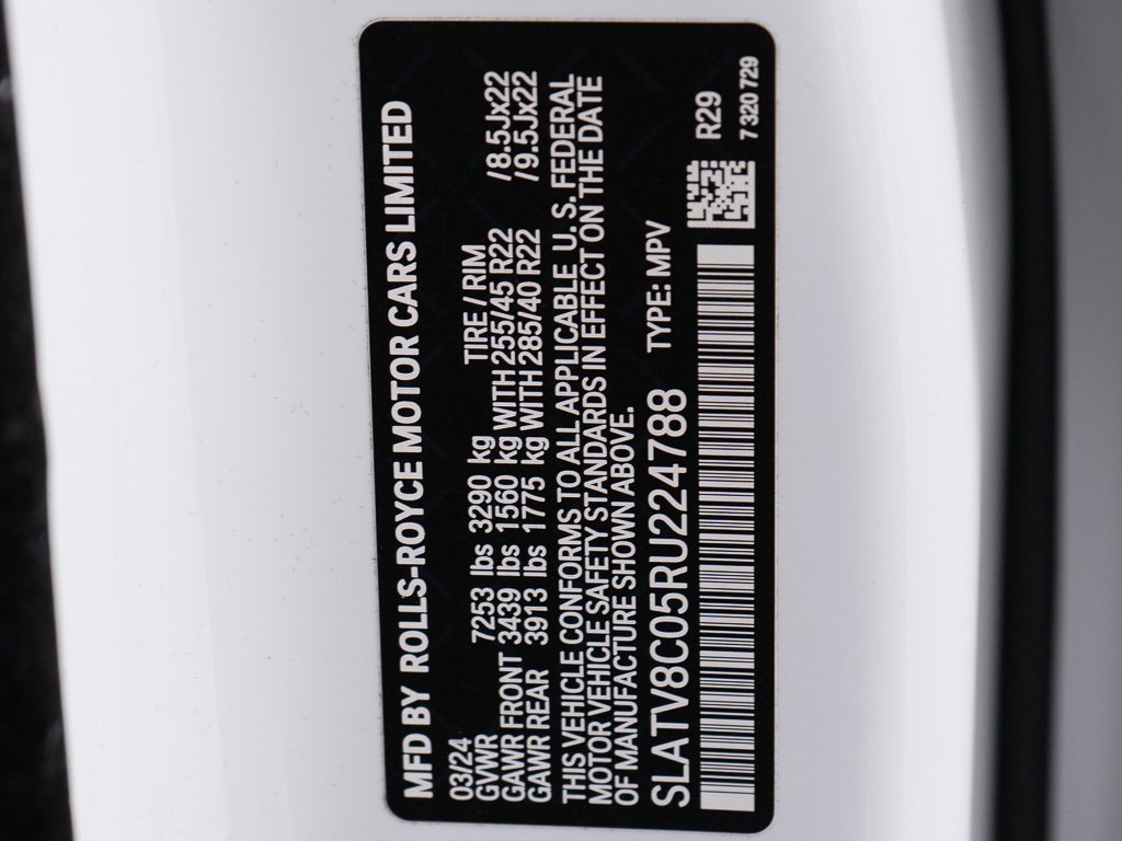 Certified 2024 Rolls-Royce Cullinan Black Badge w/ Dark Exterior Package image 56