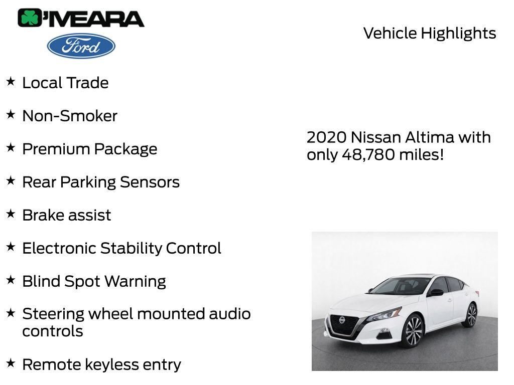 Used 2020 Nissan Altima 2.5 SR w/ Premium Package FWD image 7
