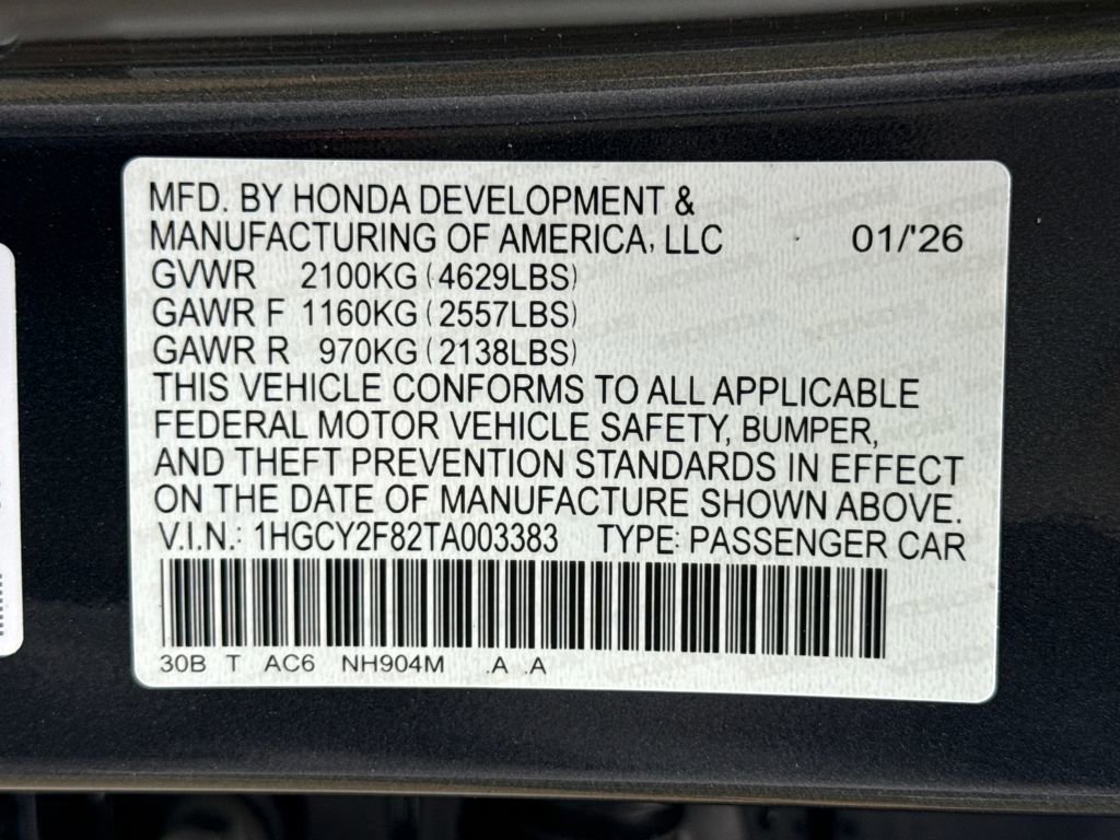 New 2026 Honda Accord Touring image 28