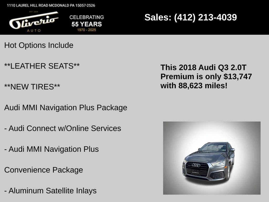 Used 2018 Audi Q3 2.0T Premium image 5