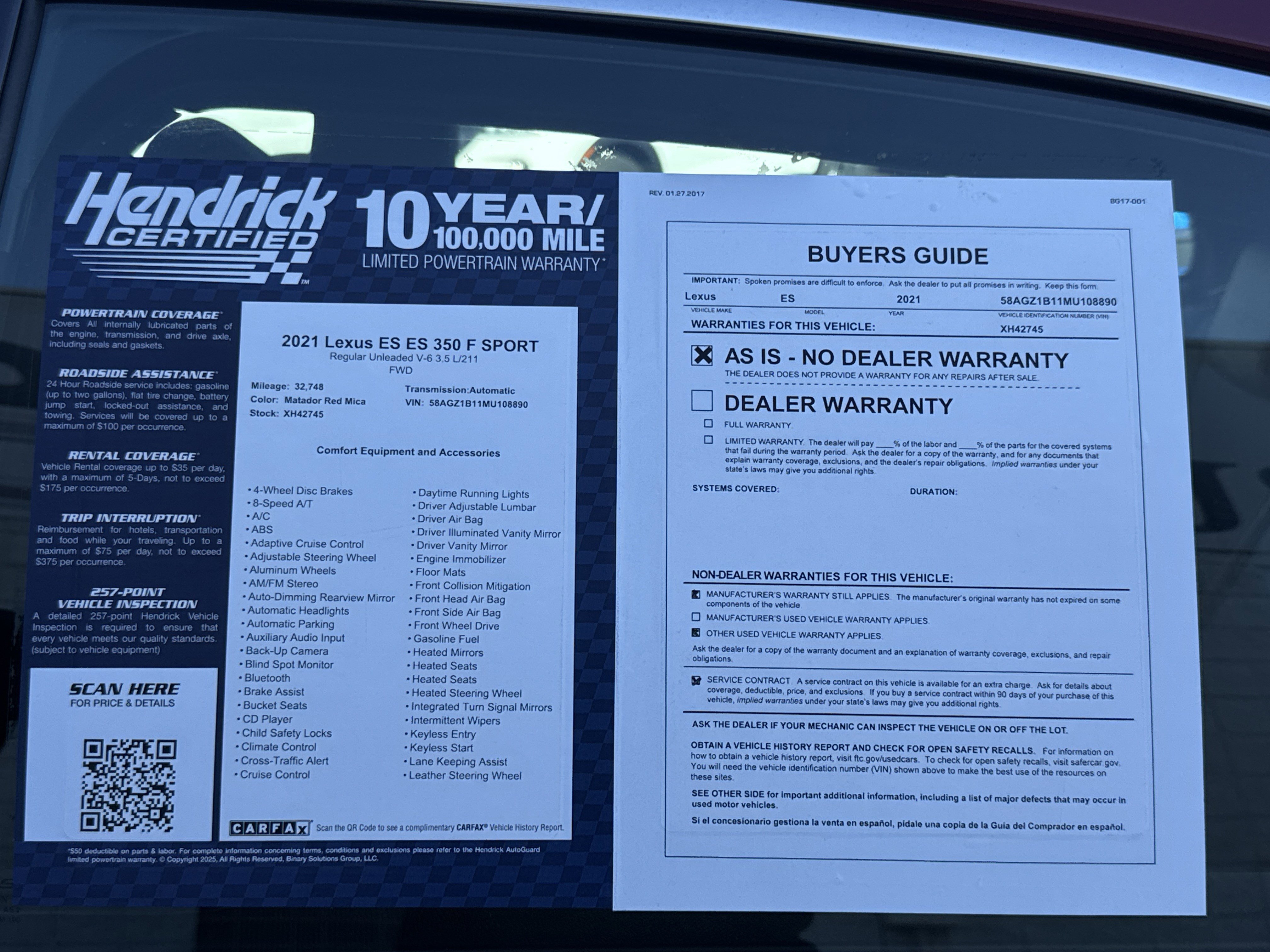 Used 2021 Lexus ES 350 F Sport image 36