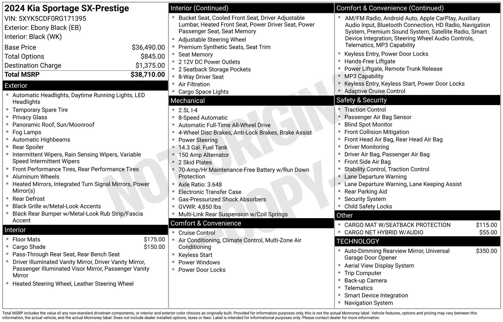 Used 2024 Kia Sportage SX image 37
