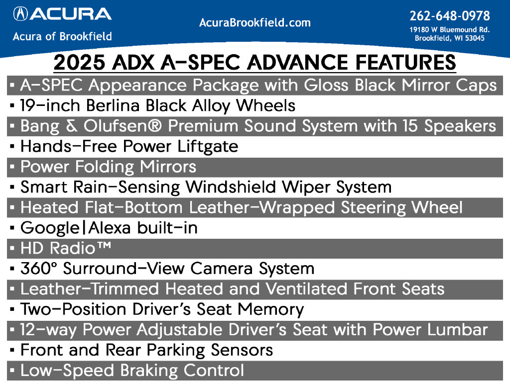 New 2026 Acura ADX A-Spec w/ Advance Package AWD/4WD image 16