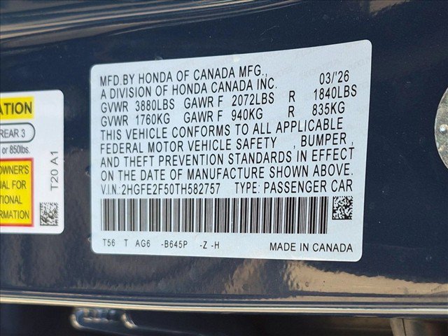 Used 2026 Honda Civic Sport image 23