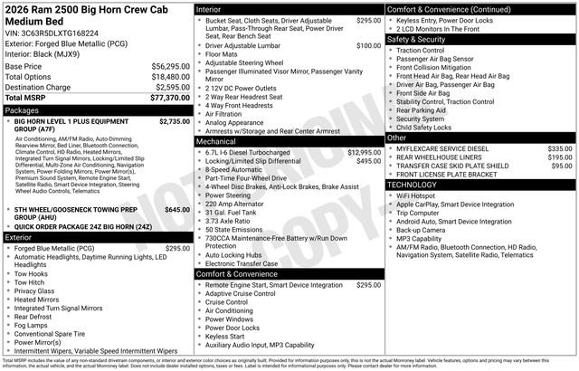 New 2026 RAM 2500 Big Horn image 28