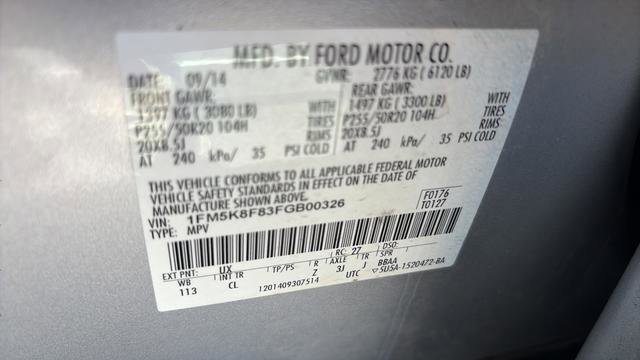 Used 2015 Ford Explorer Limited w/ Equipment Group 301A AWD/4WD image 15