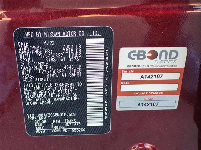 Used 2022 Nissan Armada Platinum RWD image 21