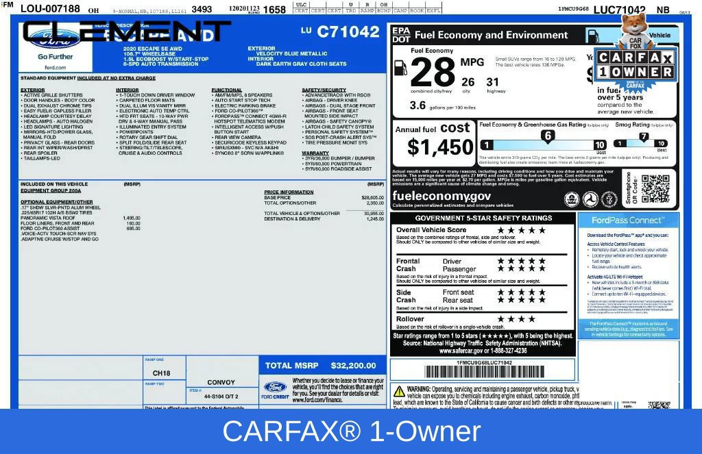 Used 2020 Ford Escape SE AWD/4WD image 3
