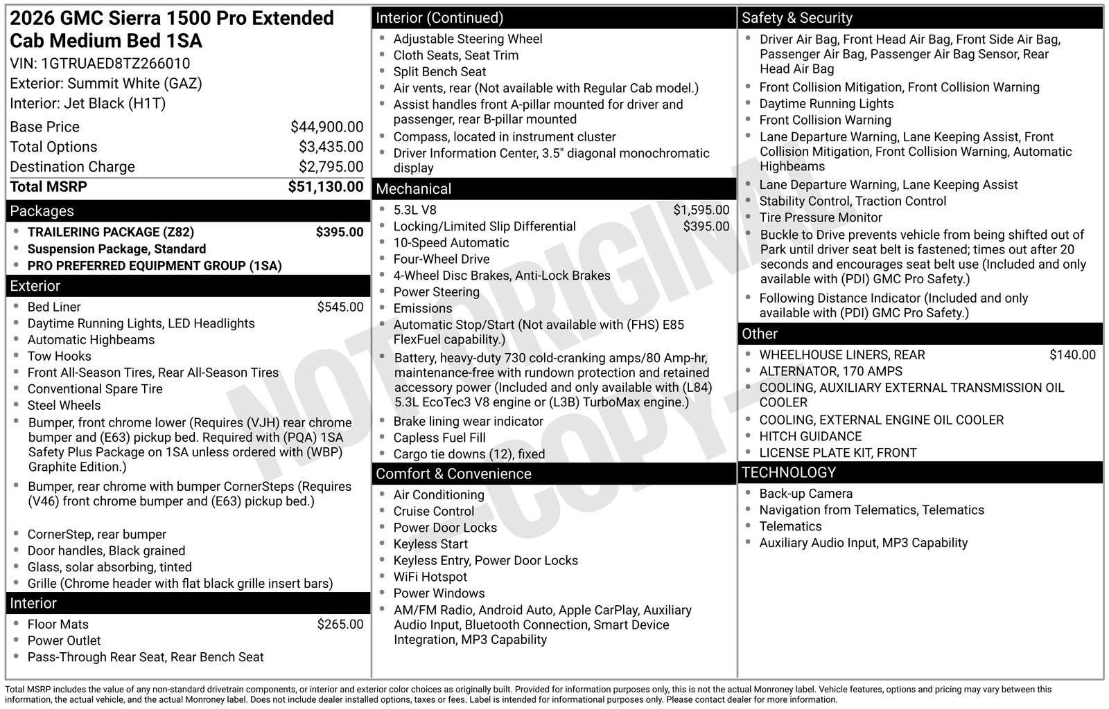 New 2026 GMC Sierra 1500 Pro w/ Trailering Package image 10