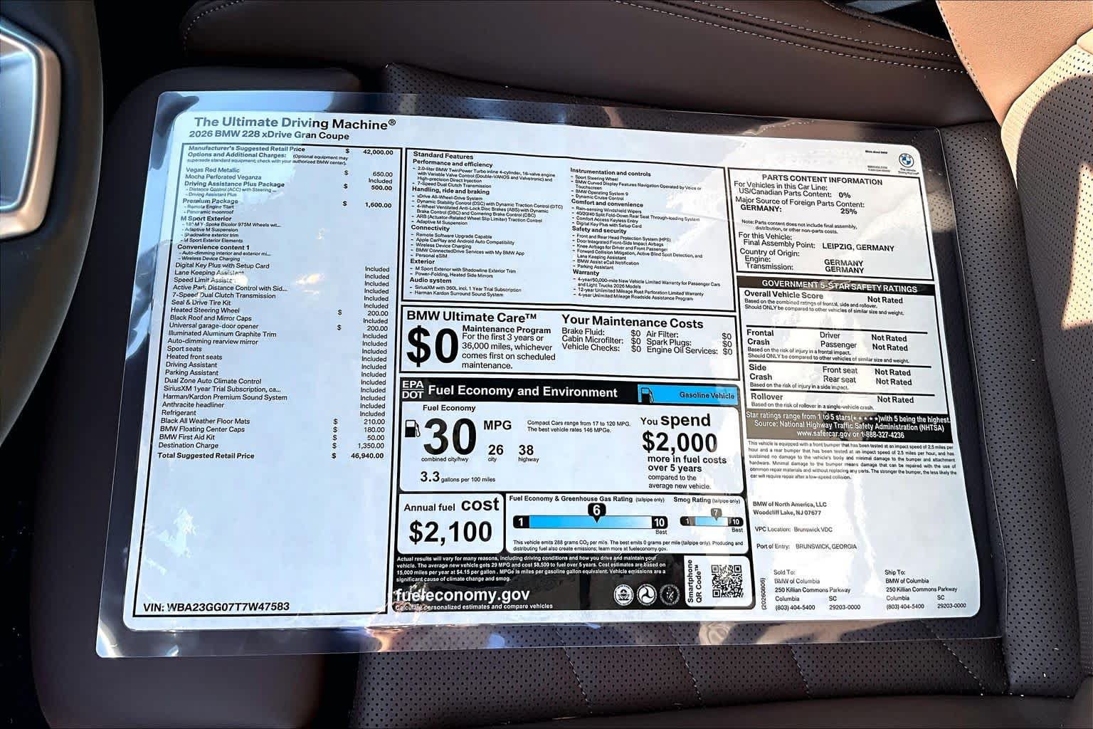 New 2026 BMW 228i xDrive w/ Premium Package AWD/4WD image 19