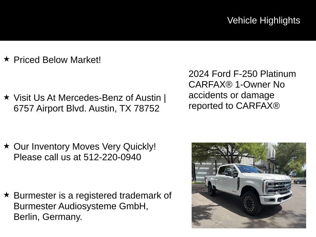 Used 2024 Ford F250 Platinum AWD/4WD image 6