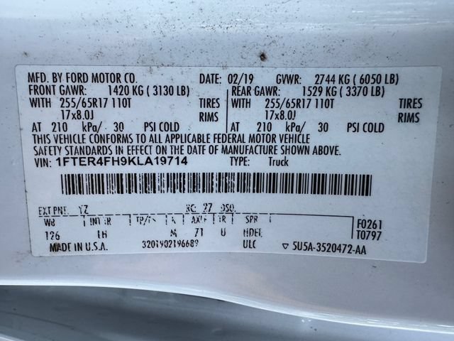 Used 2019 Ford Ranger XLT w/ Equipment Group 302A Luxury AWD/4WD image 31