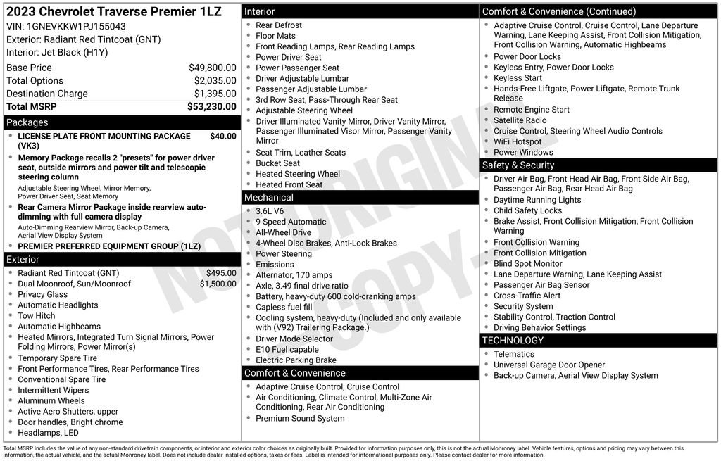 Used 2023 Chevrolet Traverse Premier image 2