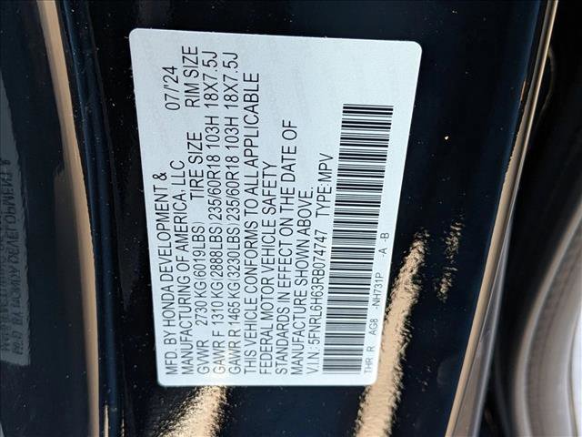 Certified 2024 Honda Odyssey EX-L image 25