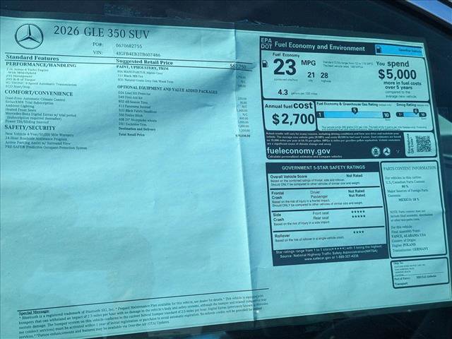New 2026 Mercedes-Benz GLE 350 4MATIC image 18