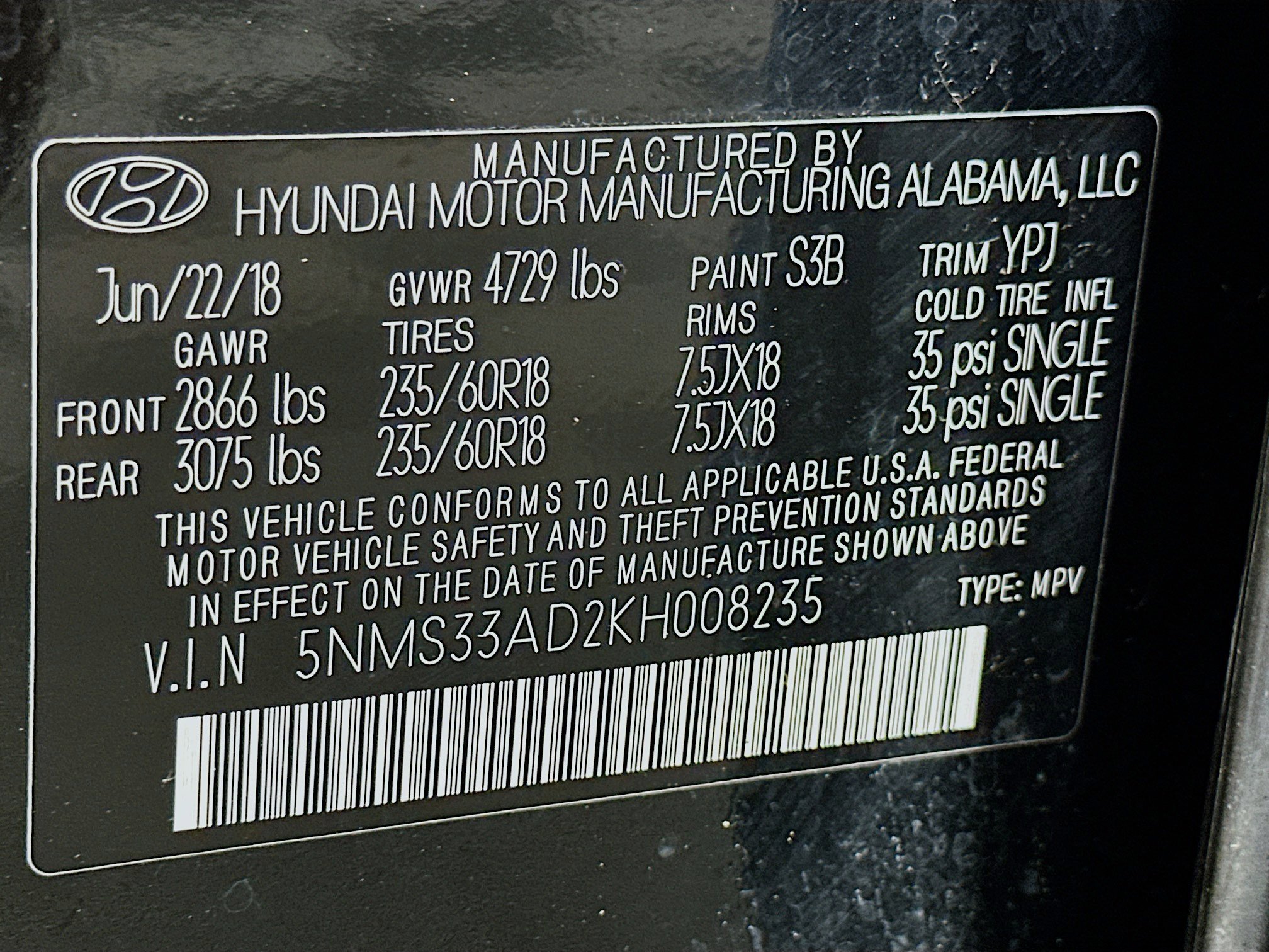 Used 2019 Hyundai Santa Fe SEL w/ Cargo Package FWD image 12