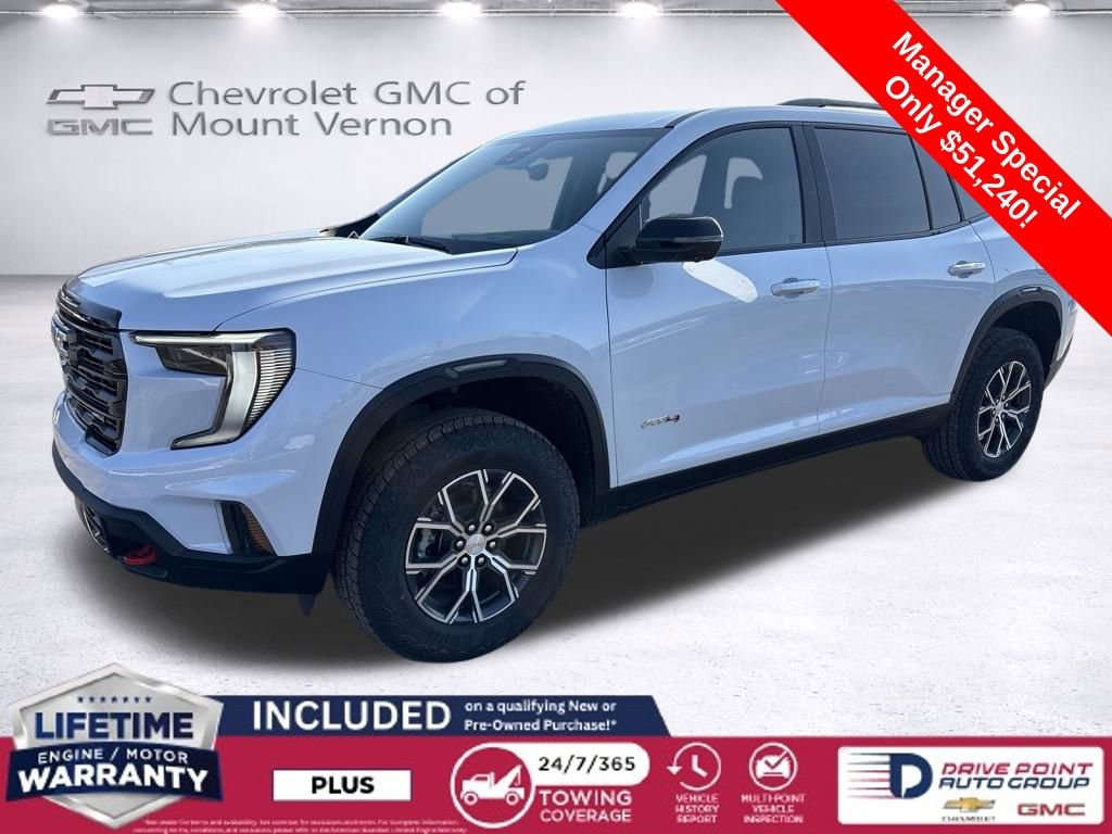 New 2026 GMC Acadia AT4 w/ LPO, Floor Liner Package image 1