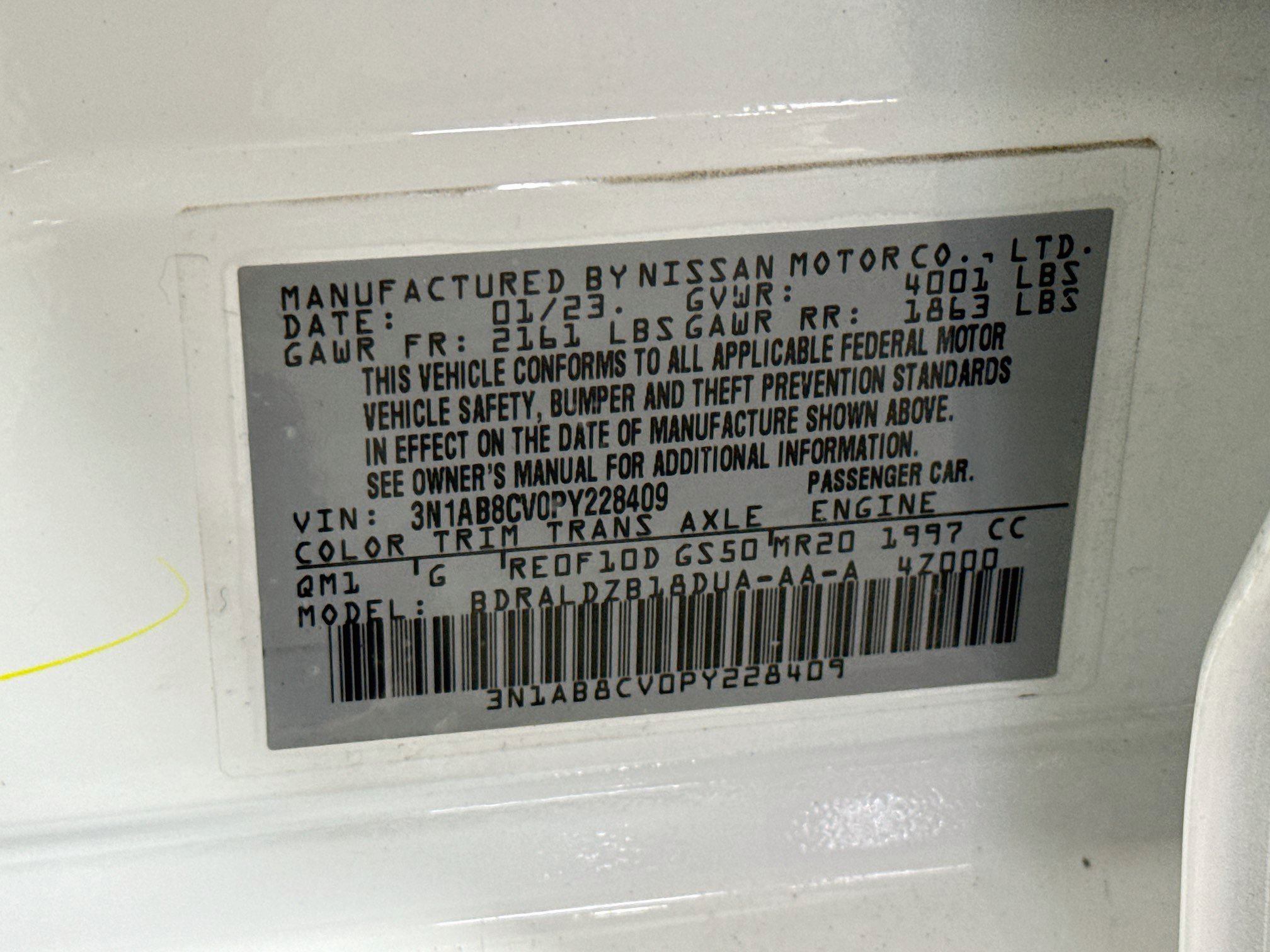 Used 2023 Nissan Sentra SV FWD image 40