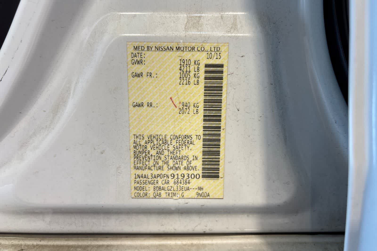 Used 2015 Nissan Altima 2.5 S w/ Special Edition Package FWD image 27