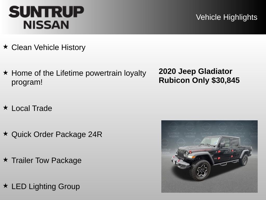 Used 2020 Jeep Gladiator Rubicon w/ Dual Top Group image 8