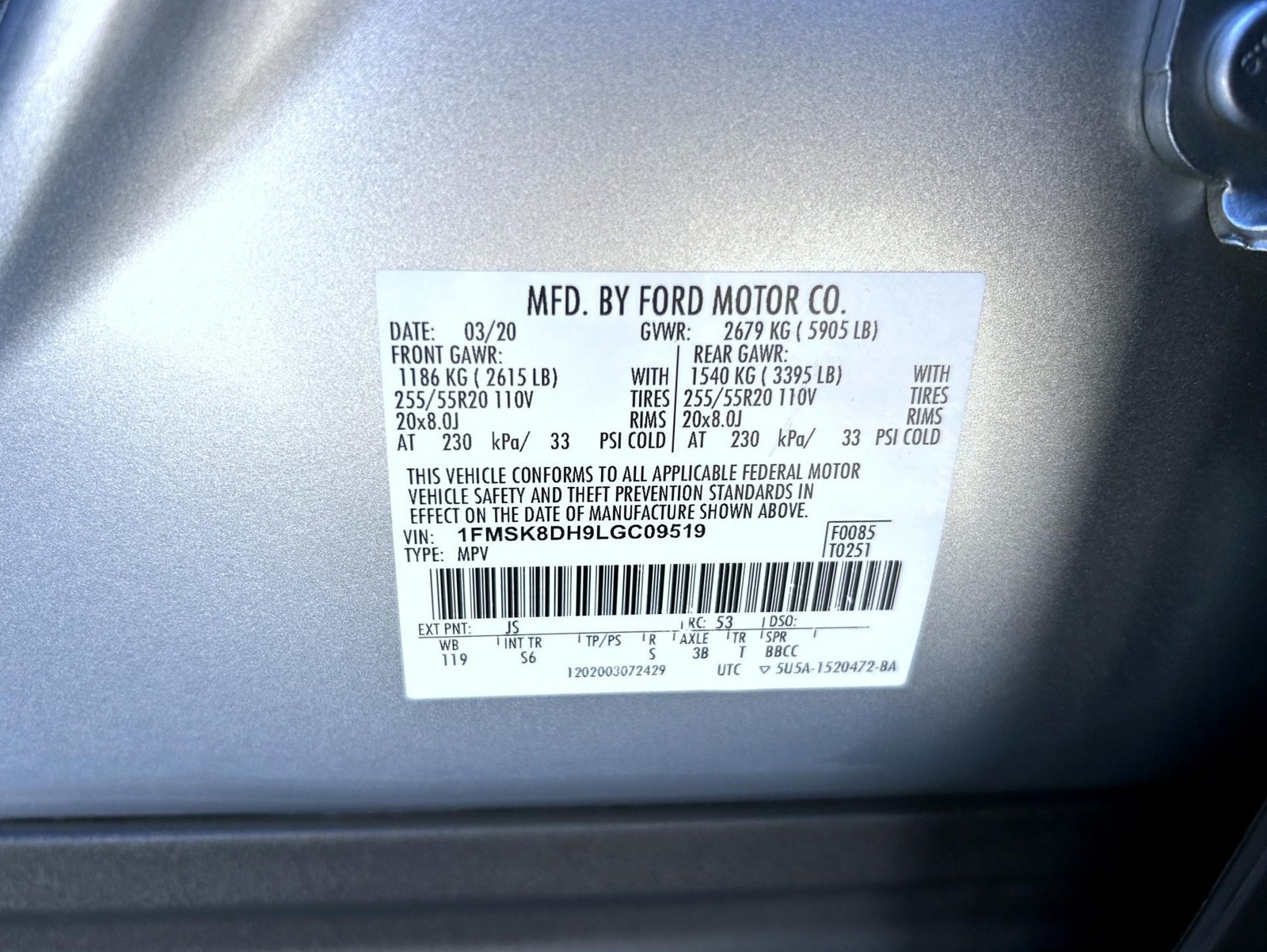 Used 2020 Ford Explorer XLT w/ Equipment Group 202A AWD/4WD image 27