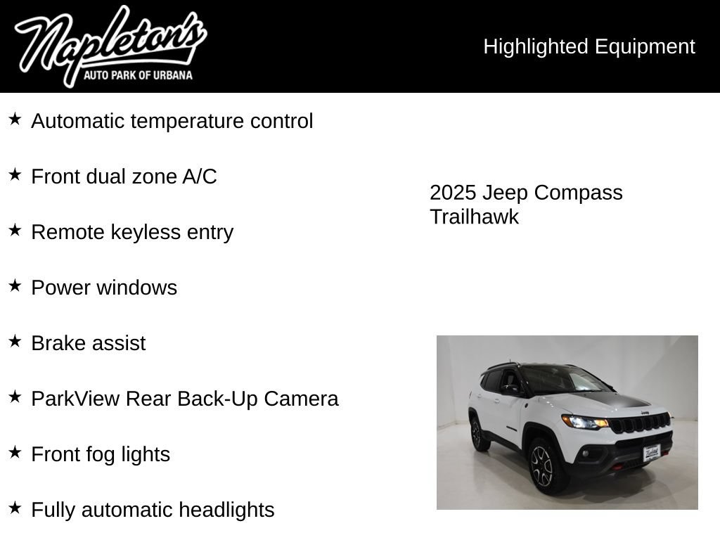 Used 2025 Jeep Compass Trailhawk AWD/4WD image 15