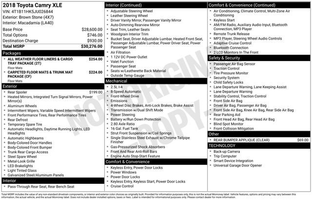 Used 2018 Toyota Camry XLE image 32