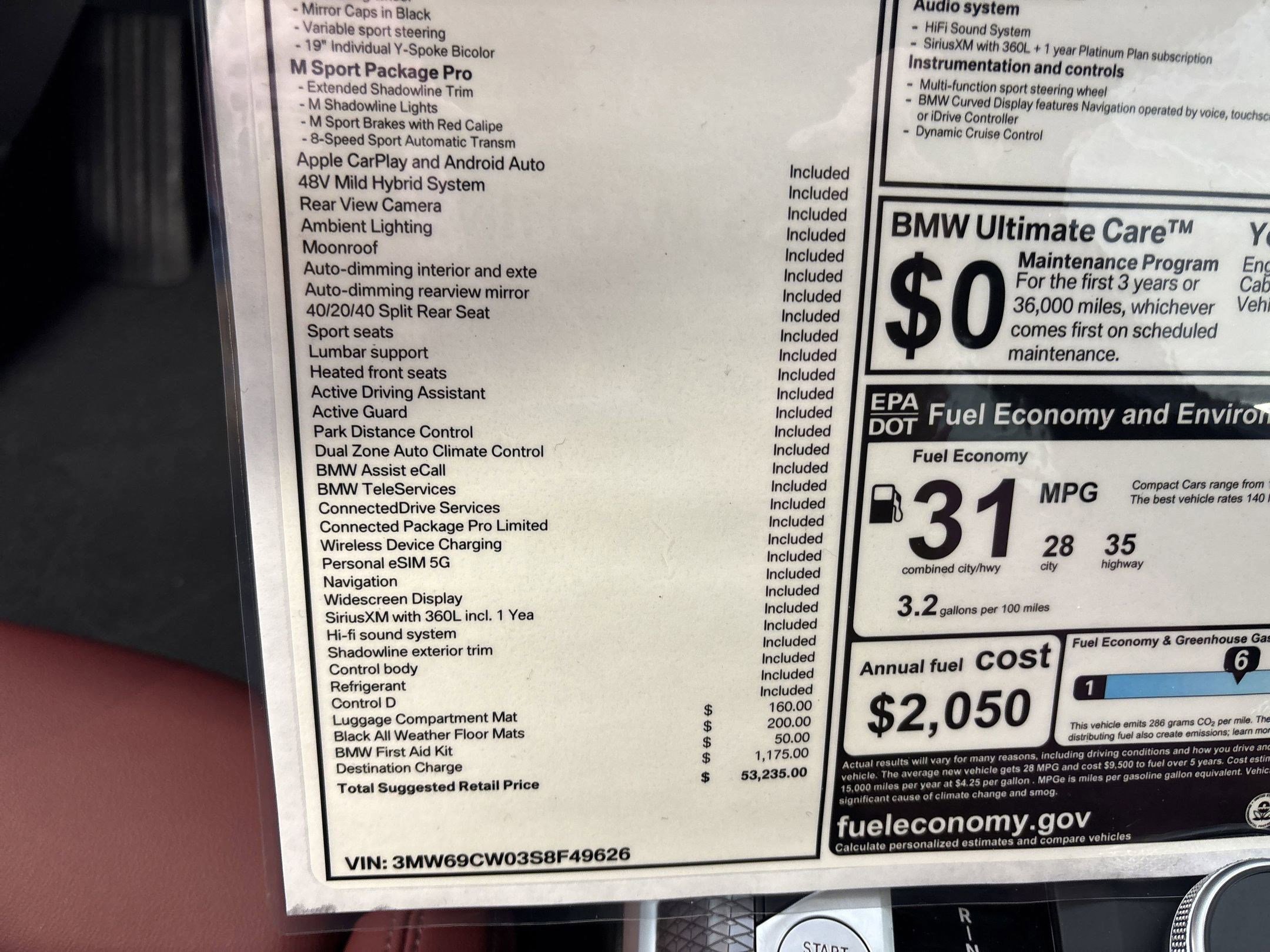 Used 2025 BMW 330i Sedan w/ M Sport Package image 37