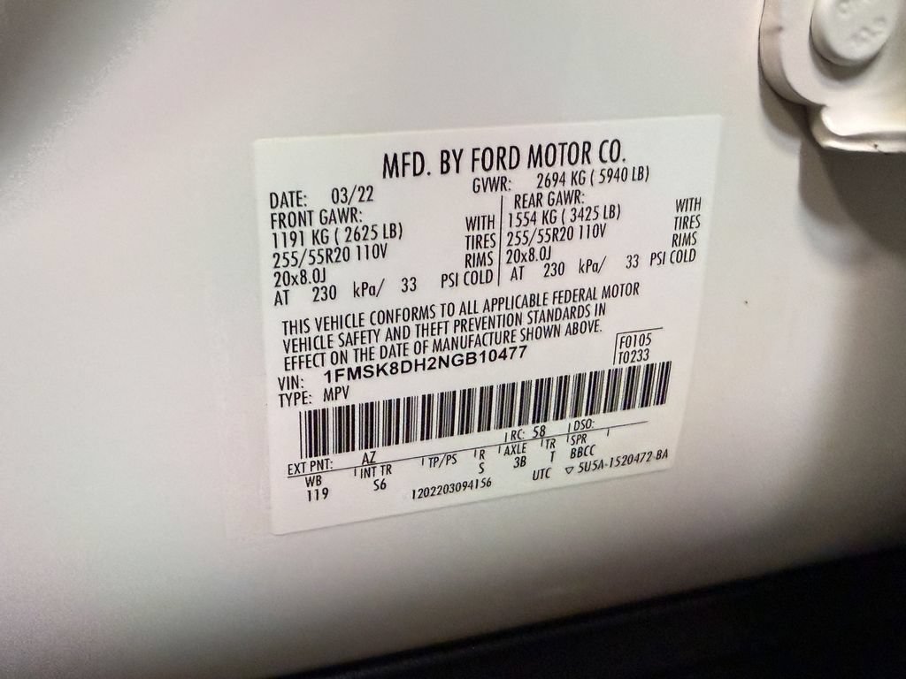 Used 2022 Ford Explorer XLT w/ Equipment Group 202A AWD/4WD image 55