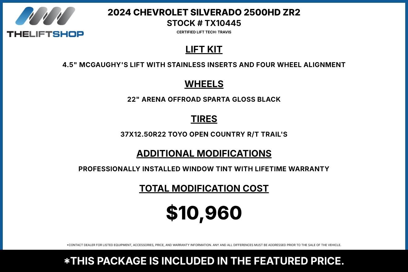 Used 2024 Chevrolet Silverado 2500 ZR2 w/ Technology Package AWD/4WD image 2
