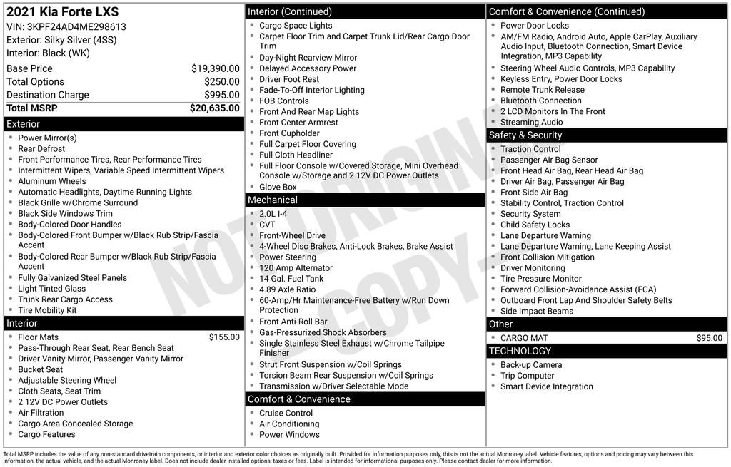 Used 2021 Kia Forte LXS image 5