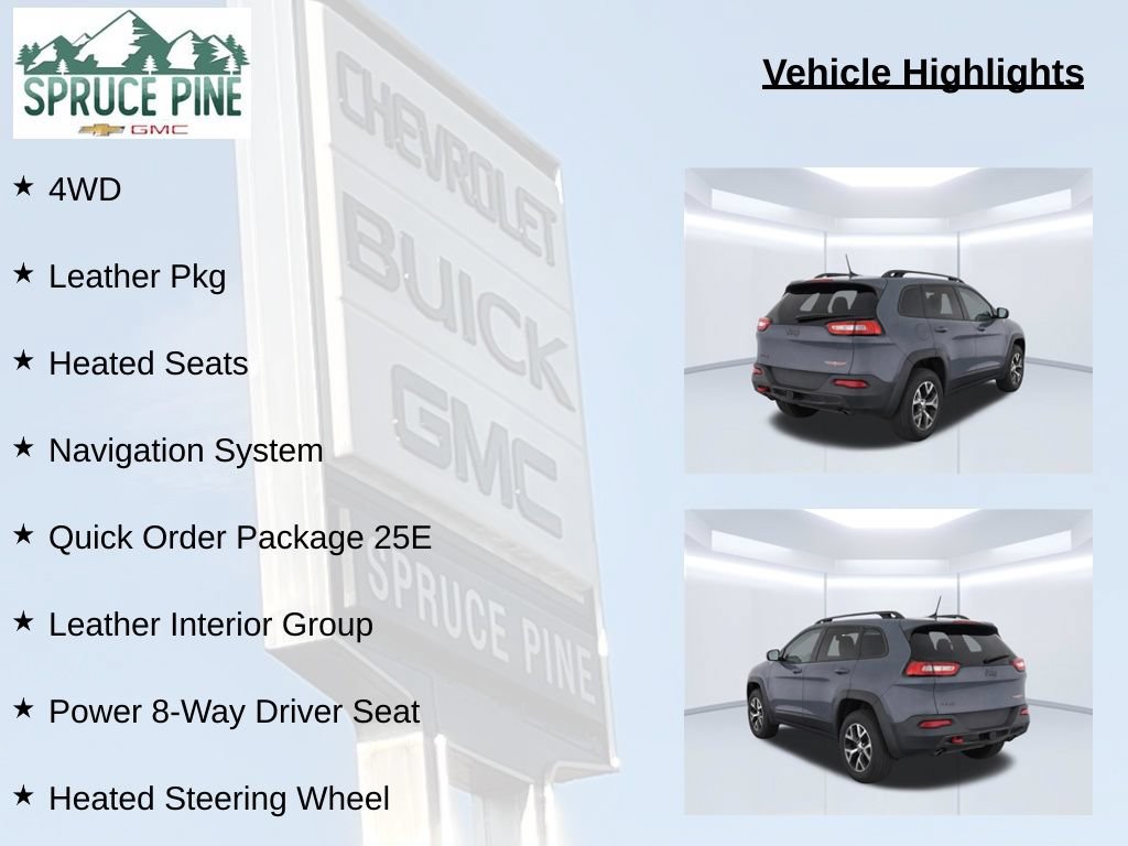 Used 2014 Jeep Cherokee Trailhawk w/ Leather Interior Group AWD/4WD image 8