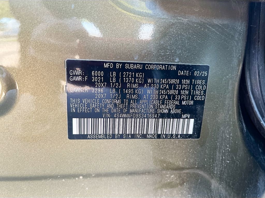 Used 2025 Subaru Ascent Onyx Edition AWD/4WD image 32