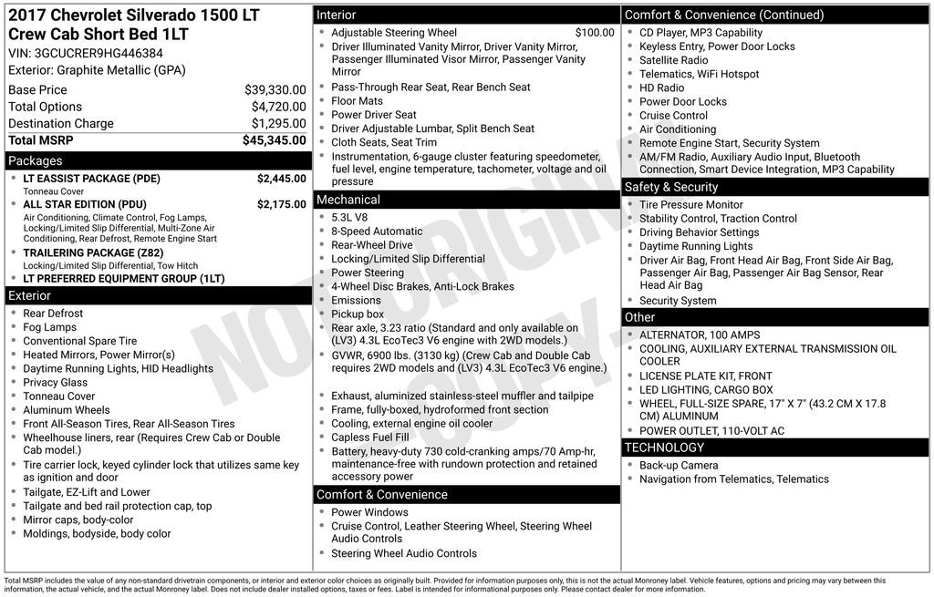 Certified 2017 Chevrolet Silverado 1500 LT w/ LT Eassist Package RWD image 12