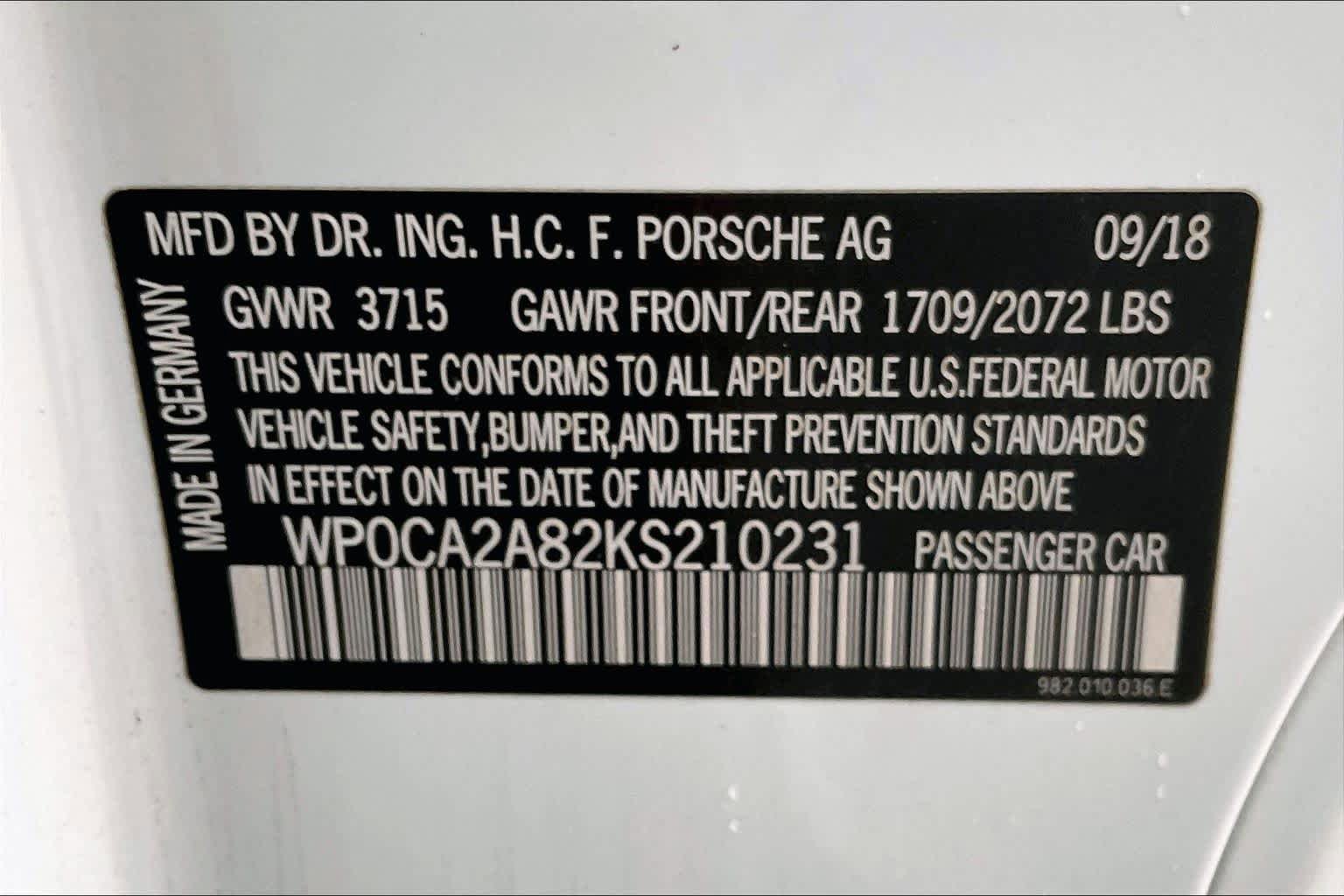 Used 2019 Porsche 718 Boxster RWD image 34