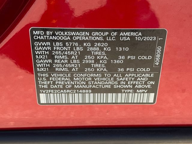 Used 2024 Volkswagen Atlas Cross Sport SEL Premium R-Line AWD/4WD image 32