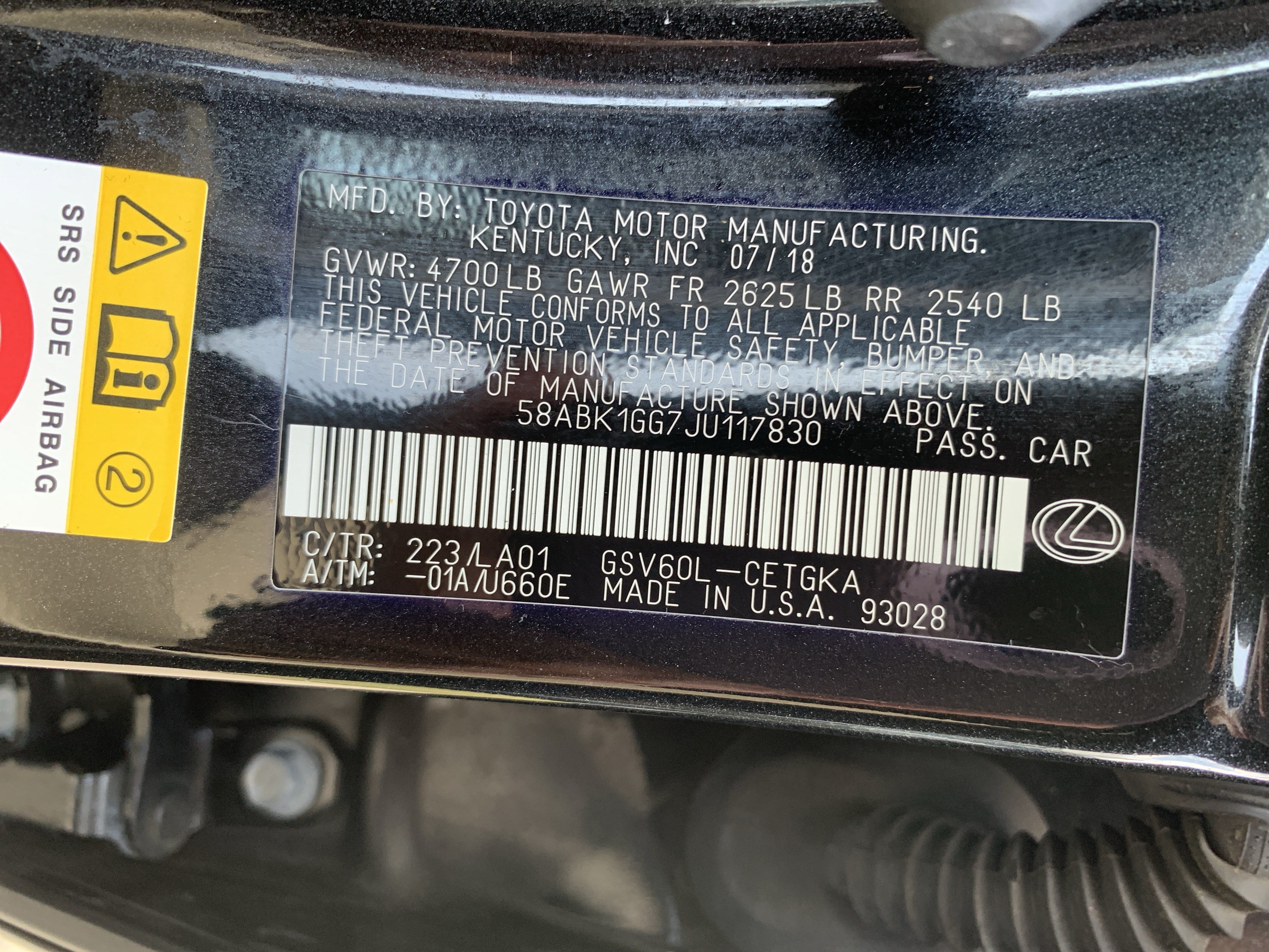 Used 2018 Lexus ES 350 w/ Navigation System Package FWD image 36