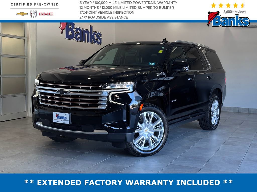 Certified 2021 Chevrolet Tahoe High Country w/ Premium Package