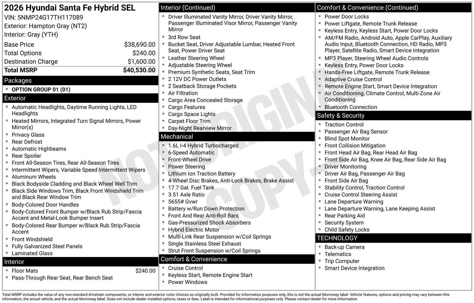 New 2026 Hyundai Santa Fe SEL FWD image 22