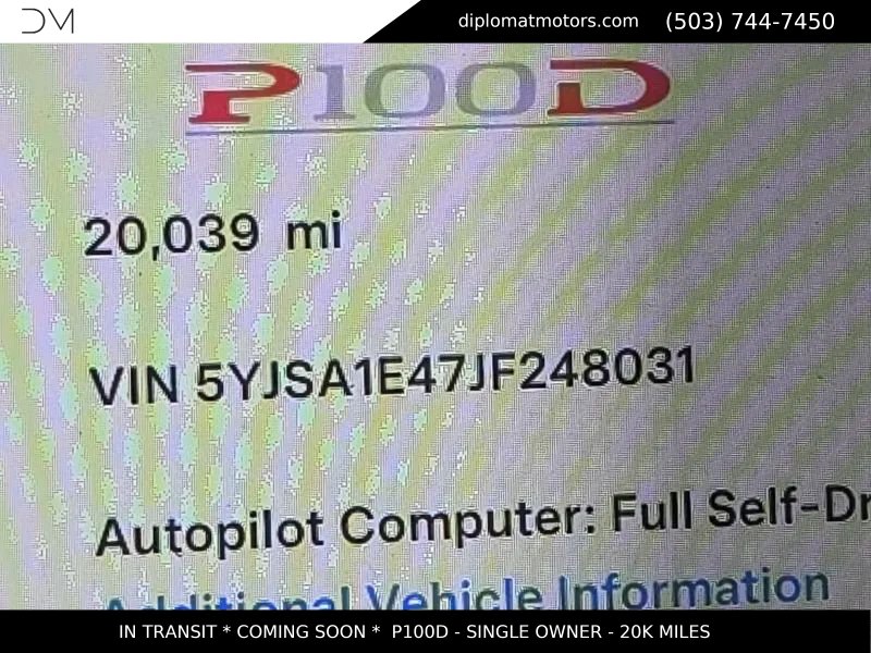Used 2018 Tesla Model S P100D AWD/4WD image 7