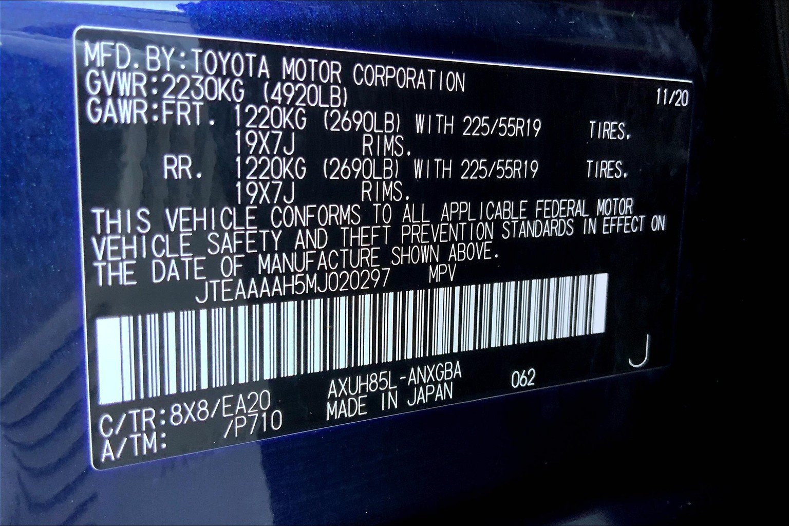 Used 2021 Toyota Venza XLE w/ Softex Package AWD/4WD image 36