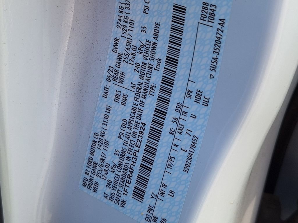 Used 2023 Ford Ranger XL w/ Equipment Group 101A High image 31