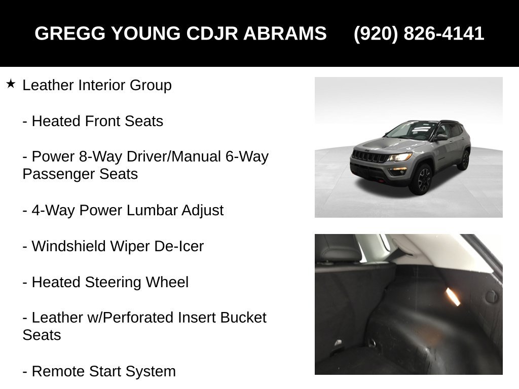 Used 2019 Jeep Compass Trailhawk w/ Leather Interior Group AWD/4WD image 13