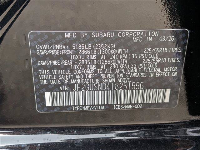 New 2026 Subaru Crosstrek 2.5i Limited w/ Crosstrek Mirror Package AWD/4WD image 19