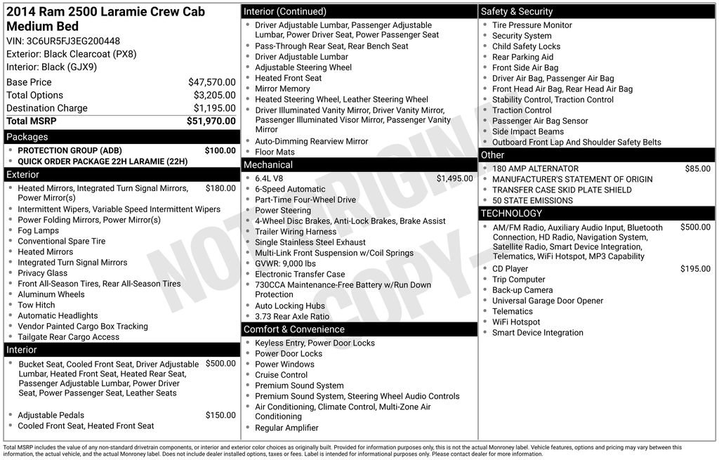 Used 2014 RAM 2500 Laramie w/ Protection Group image 12