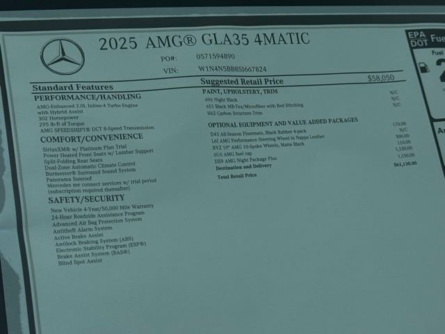 Certified 2025 Mercedes-Benz GLA 35 AMG 4MATIC image 24