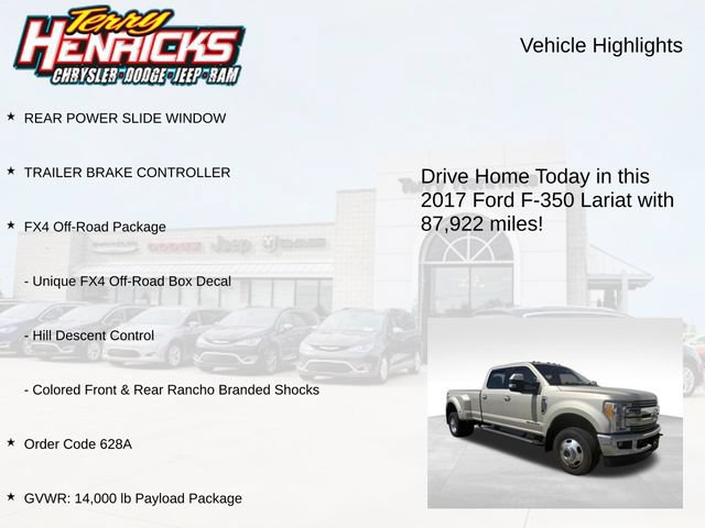 Used 2017 Ford F350 Lariat w/ FX4 Off-Road Package AWD/4WD image 4