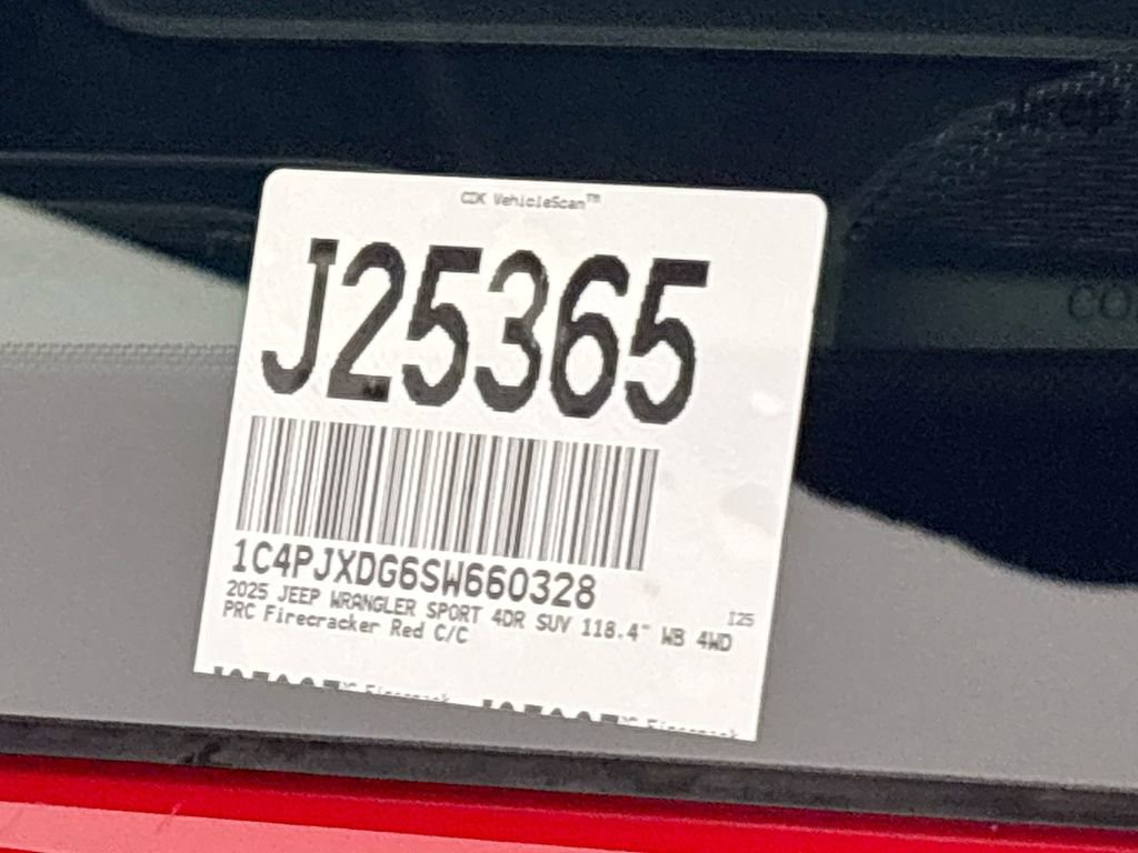 New 2025 Jeep Wrangler Sport S image 24