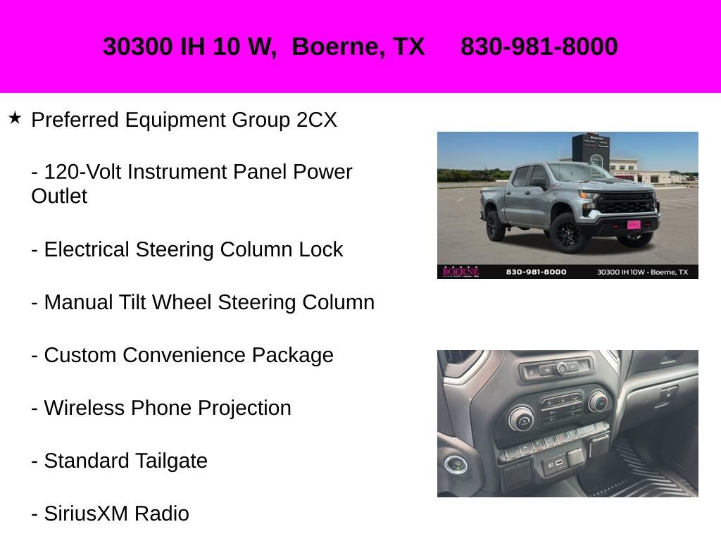 Used 2023 Chevrolet Silverado 1500 Custom Trail Boss AWD/4WD image 30