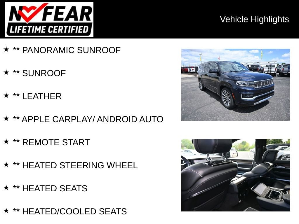 Used 2023 Jeep Grand Wagoneer L Series II AWD/4WD image 2